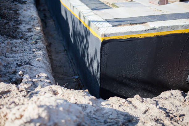Residential Exterior Waterproofing installation at a Baroda, MI home by SJ Waterproofing Pros